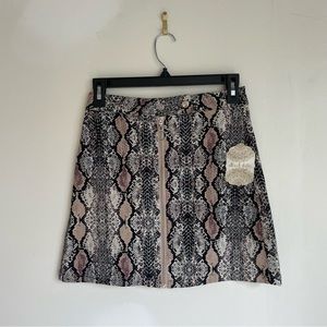 Altar’d State Snakeskin print mini skirt